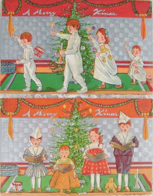画像1: クリスマス・ポストカード　（２枚セット）