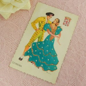 画像3: スペインのシルク刺繍ポストカード