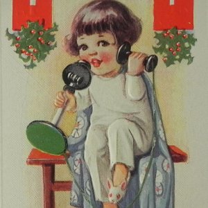 画像1: アンティーク・クリスマスカード