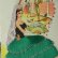 画像1: スペインのシルク刺繍　アンティークカード (1)
