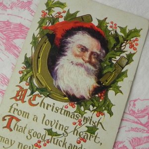 画像2: アンティークカード、クリスマス、サンタクロース
