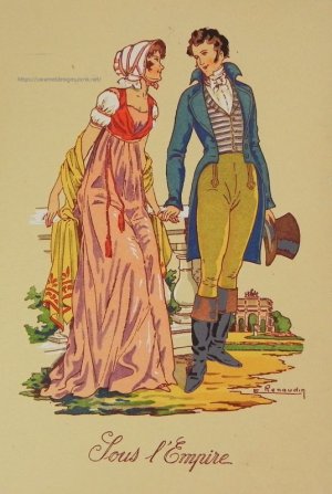 画像2: 【フランス・第一帝政時代のファッション】ポストカード