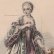 画像1: 1800年代、フランス、ファッションプレート　銅版画 　デュバリー伯爵夫人 (1)