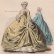 画像2: 1800年代、フランス、ファッションプレート　銅版画 　ルイ15世時代のファッション (2)