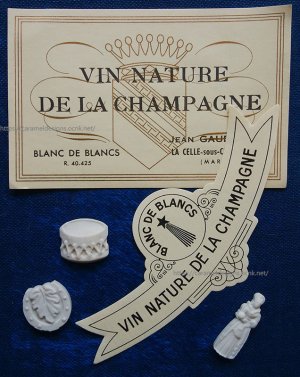 画像4: フランス、シャンパンラベルとフェーヴのセット