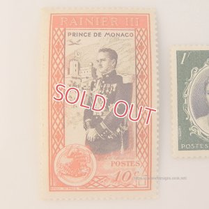 画像3: 1956年モナコ公国切手、レーニエ大公＆グレース・ケリー、結婚記念切手2枚組、未使用