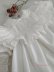 画像2: 白刺繍とレースのベビードレス (2)