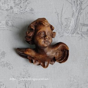 画像3: 手彫りの木製天使・エンジェル、オーナメント