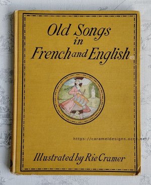 画像2: 1923年、フランス語と英語の古い歌　絵本/譜面