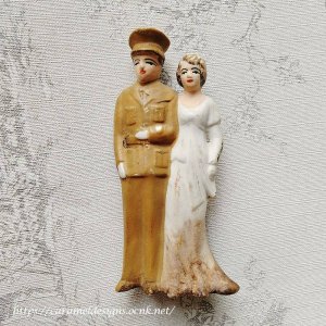 画像2: ビスクドール、戦時中の結婚カップル　