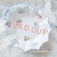 イギリス　Shelley　シェリー窯、ピンディッシュ　小皿　ローズ・パンジー・勿忘草