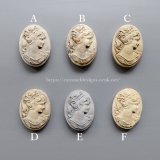 イタリアン・石膏のカメオたち(バラ売り)