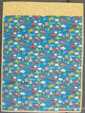 画像10: 1930年代頃のフィードサック布地のチャイルドキルト96ｃｍｘ73ｍ