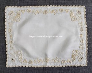 画像2: ヴィクトリアン・シルク刺繍リネン