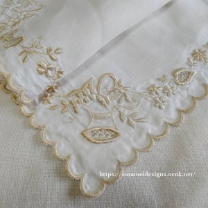 画像3: ヴィクトリアン・シルク刺繍リネン