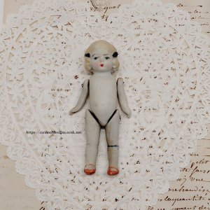 画像1: お里帰り ジャパンビスクドール、アールデコ気の少女