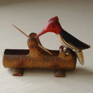 画像1: アイアン製　ウッドペッカーの楊枝ホルダー