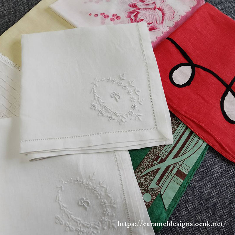 【在庫僅か】アンティーク＆ヴィンテージハンキ―、プレゼント中💚