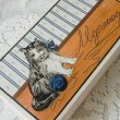 画像3: フランス、青い毛糸玉と猫ちゃんの紙箱
