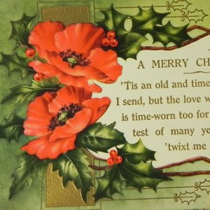 画像: アンティークカード、クリスマス