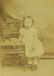 画像1: フランス、ボルドー地方の小さな女の子のアンティークフォト