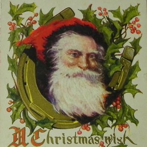 画像: アンティークカード、クリスマス、サンタクロース