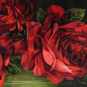 画像: アンティークカード、薔薇