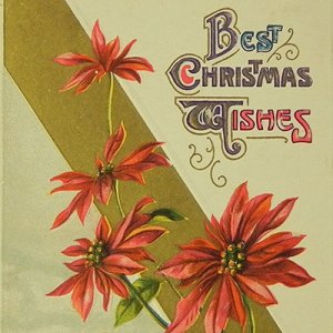 画像: クリスマスカード、ポインセチア