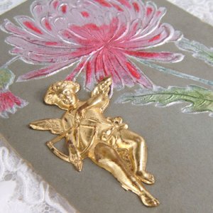 画像: 天使メタル飾り付カード