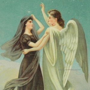 画像: アンティークカード　天使