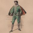 画像2: 1800年代、フランス、ファッションプレート　銅版画 　アンリ三世時代
