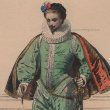 画像1: 1800年代、フランス、ファッションプレート　銅版画 　アンリ三世時代