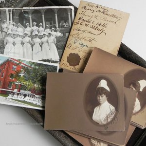 画像: WWI・1918年　従軍看護婦たちの写真/寄せ書き/ポストカード全38枚