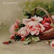 画像4: C.Klein・アンティークポストカード 薔薇とパニエ