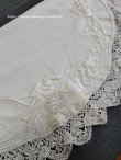 画像7: アールヌーヴォー・手刺繍とレースのテーブルクロス