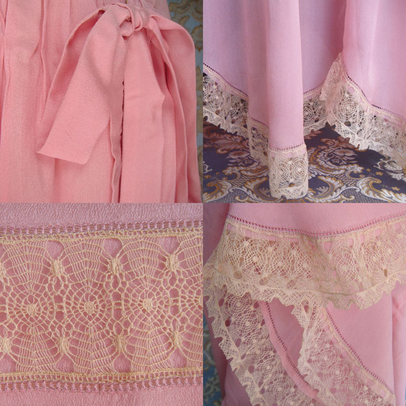 画像: ピンクのシルク・ドレス