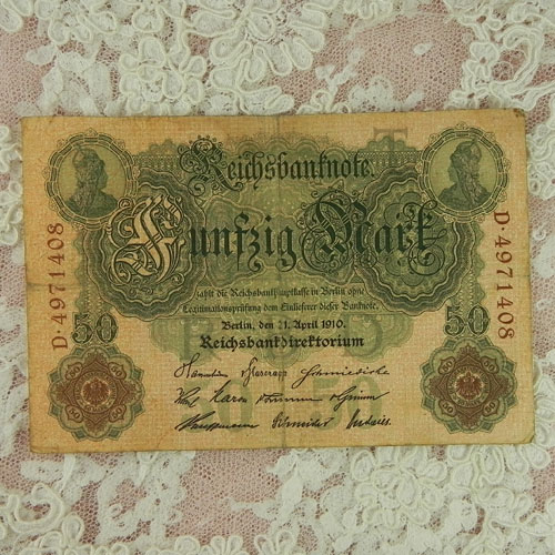 画像: 1910年、ベルリンの古い紙幣