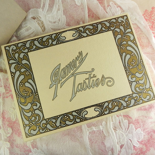 画像3: ヤドリギのイラスト、アンティーク・チョコレートボックス（未使用・デッドストック）