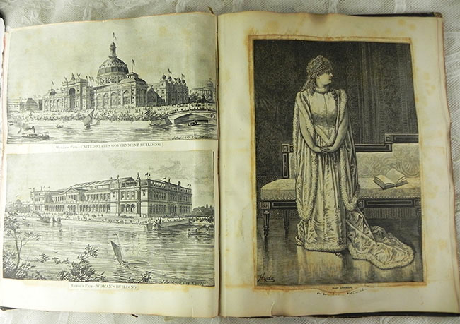 画像: 1800年代、ヴィクトリアン・スクラップBOOK　全94ページ、215枚以上の古紙満載♪