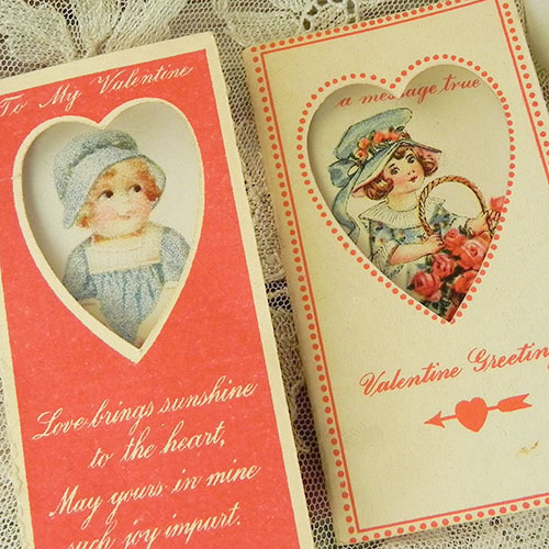 画像1: ヴァレンタイン・カード2枚