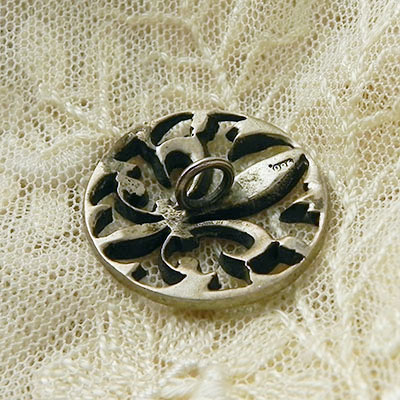 画像5: fleur de lis 銀製ボタン