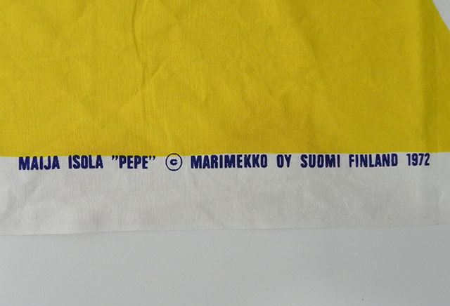 画像3: 【北欧】1972年 Marimekko マリメッコ ヴィンテージファブリック 1ｍ41ｃｍｘ73ｃｍ