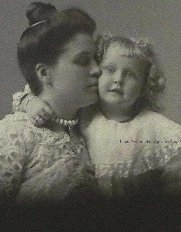 画像1: ヴィクトリアン、母娘のポートレートフォト