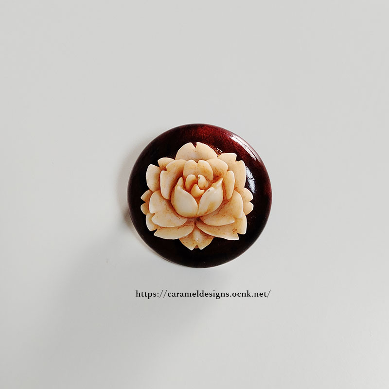 画像1: 薔薇のブローチ
