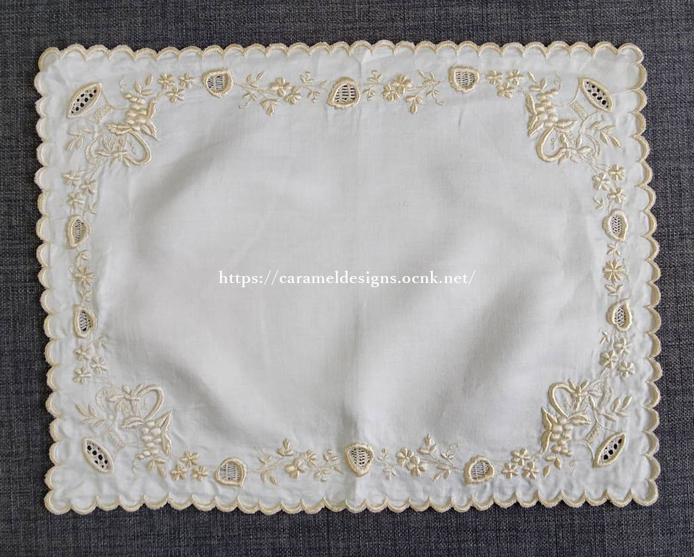 画像2: ヴィクトリアン・シルク刺繍リネン