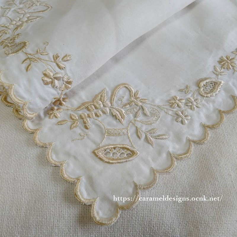 画像3: ヴィクトリアン・シルク刺繍リネン